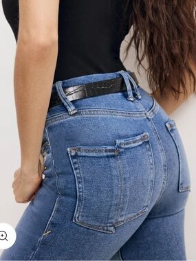 Good American Good Waist Skinny Crop Jeans